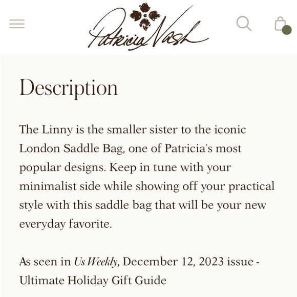 NWT PATRICIA NASH Libby Saddle Bag - Picture 5 of 16